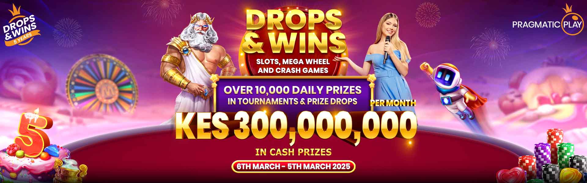 play drops & wins